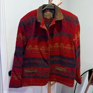 Woolrich Red and Brown Women's Utility Jacket